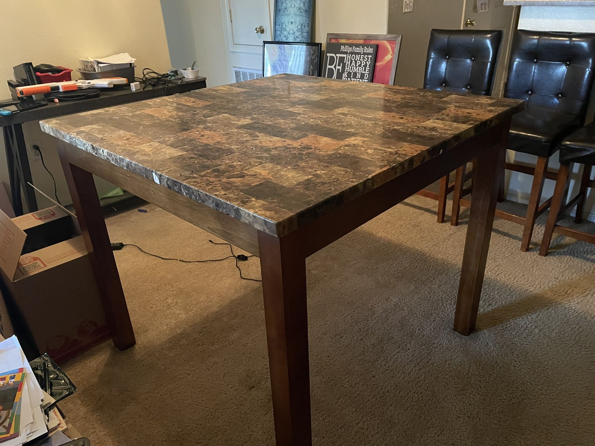 Moving- Dining Room Table And 4 Chairs