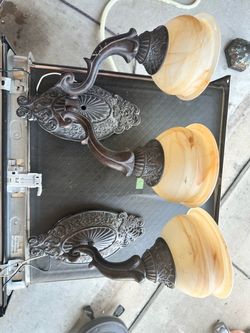 Light fixtures, used, sold as is