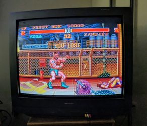 SHARP 36U-S50 vintage CRT TV screen