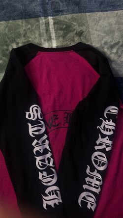 Pink black Chrome heart Long sleeve