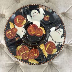 Serving platter Halloween fall