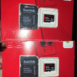 San Disk 512g SD Cards