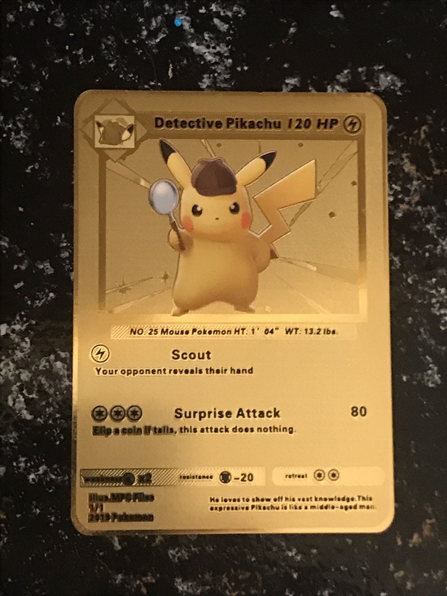 Detective Pikachu Pokemon Card