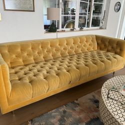 Anthropologie Tufted Sofa 