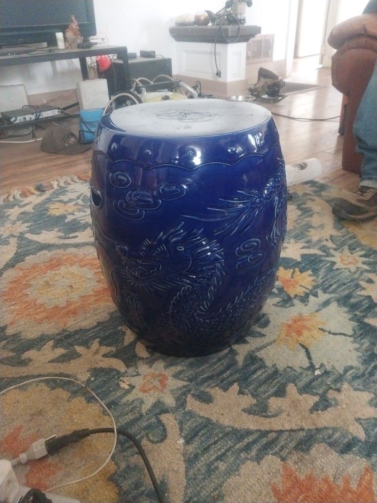 Chinese Ceramic Stool Drum