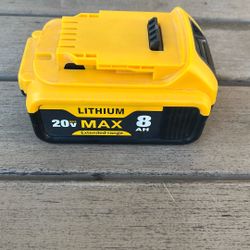 Dewalt 20v Lithium Battery 8AH