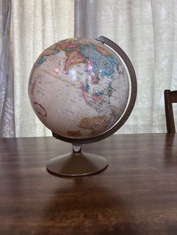 Mid century - World Globe on Metal Stand