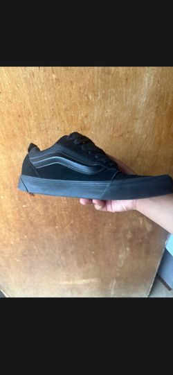 Vans  Knu Skool All Black Low-Top Sneakers