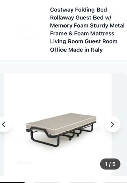 Costway foldable twin bed