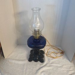 Antique Blue Lantern Lamp 