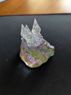 Vintage miniature castle figurine