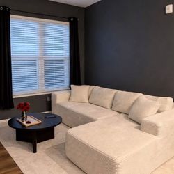 Box sofa and rug for sale