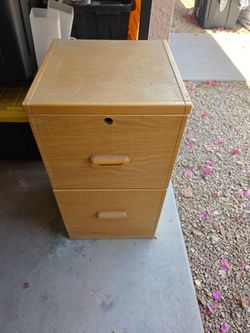 Oak File Cabinet