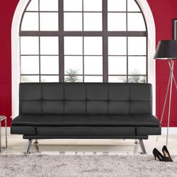 Serta Niles Convertible Sofa, Black, Sofa Bed - Brand New, Unopened in the box