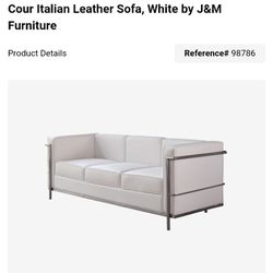 Uses Italian Leather Sofa
