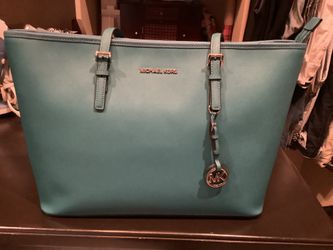 Michael Kors turquoise tote