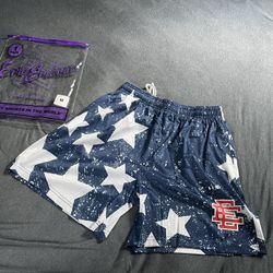 Eric Emanuel EE Shorts Denim Stars