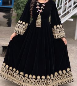 Black Afghani dress