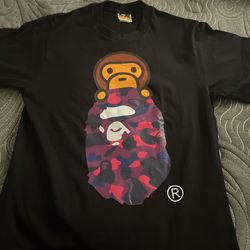 Black bape t shirt