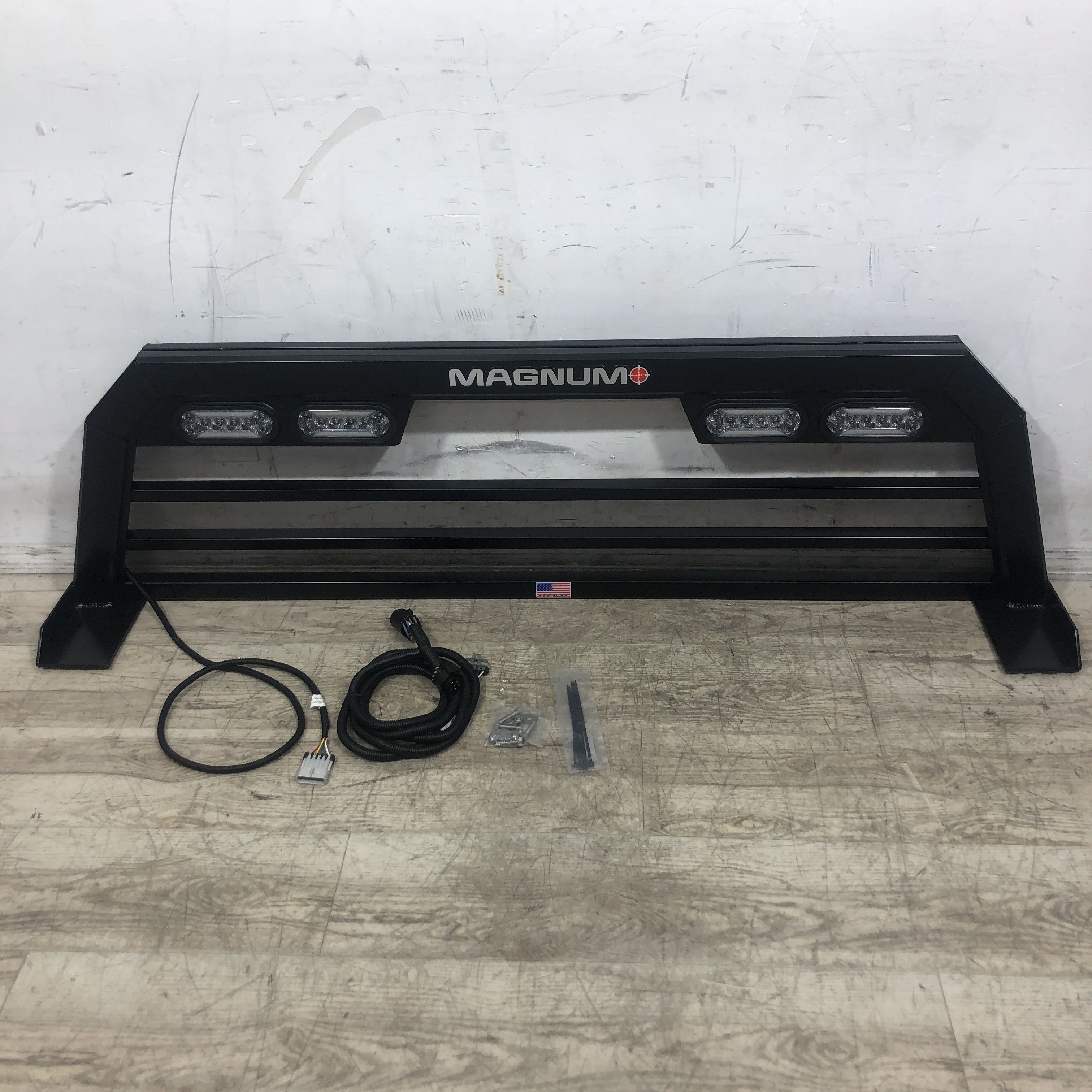 Magnum 20" Service Body Headache Rack with Lights for Cab Chassis