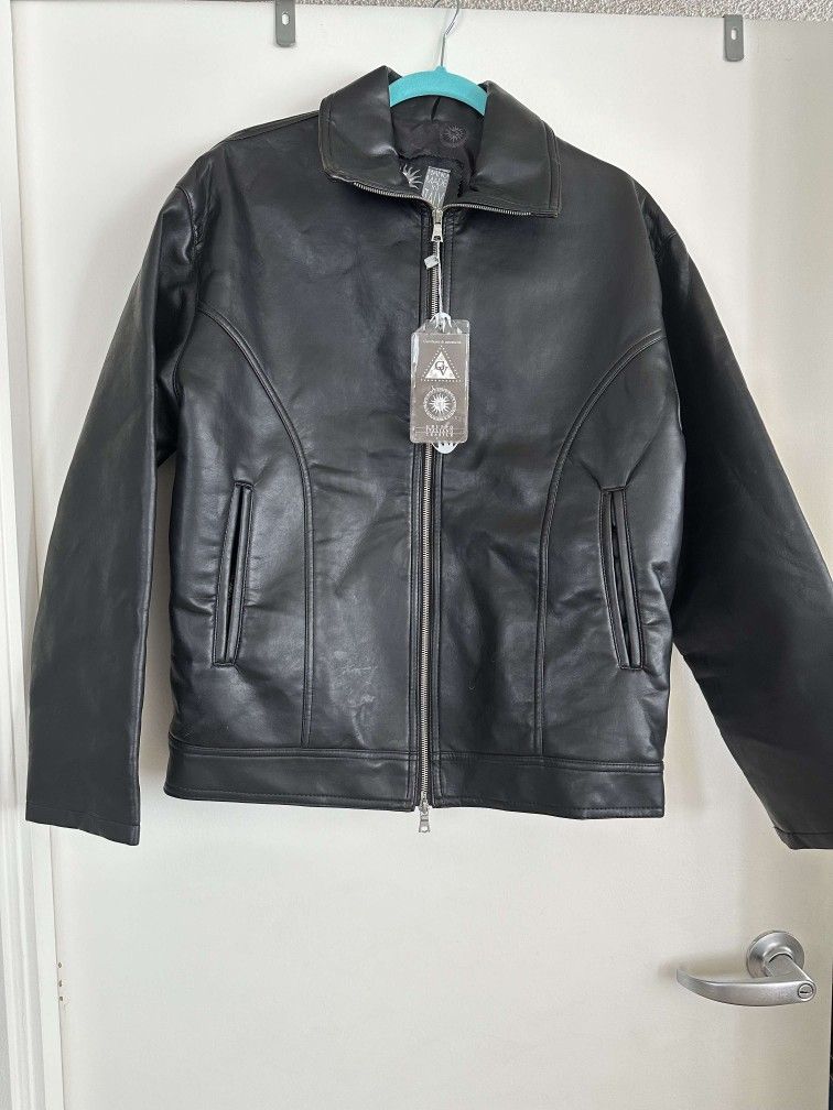 Gruppo Italiano Tessile Leather jacket