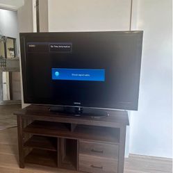 REDUCED Insignia TV / Gaming Cabinet With Working 55” TV (read Description)