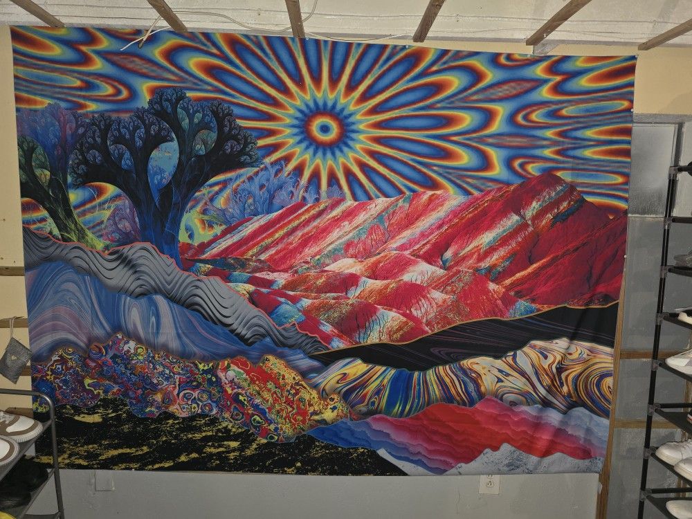 Hippie Wall Tapestry 92.5L x 70.8W"