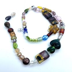 Strand Of Fancy Glass Beads