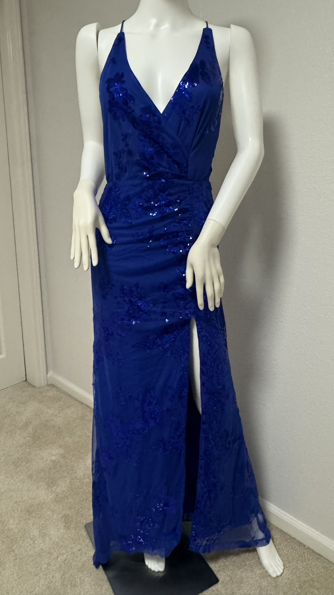 Brandnew Royal Blue Dress Size Small Retail Value $299 + Tax