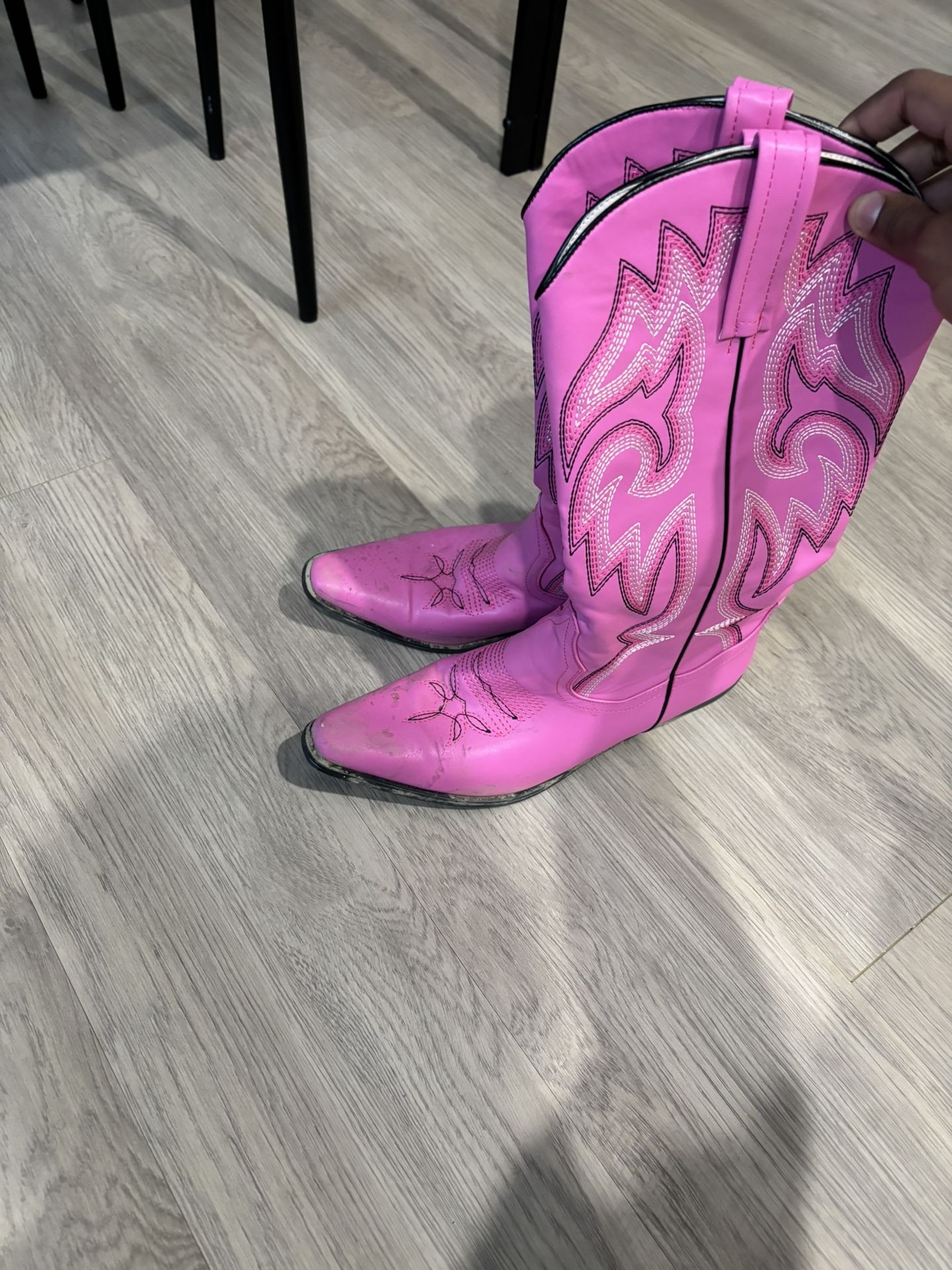 Pink Cowgirl Boots Women 8.5