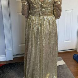 gold dress 