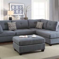 Sectional With Ottoman /// Financing Available 