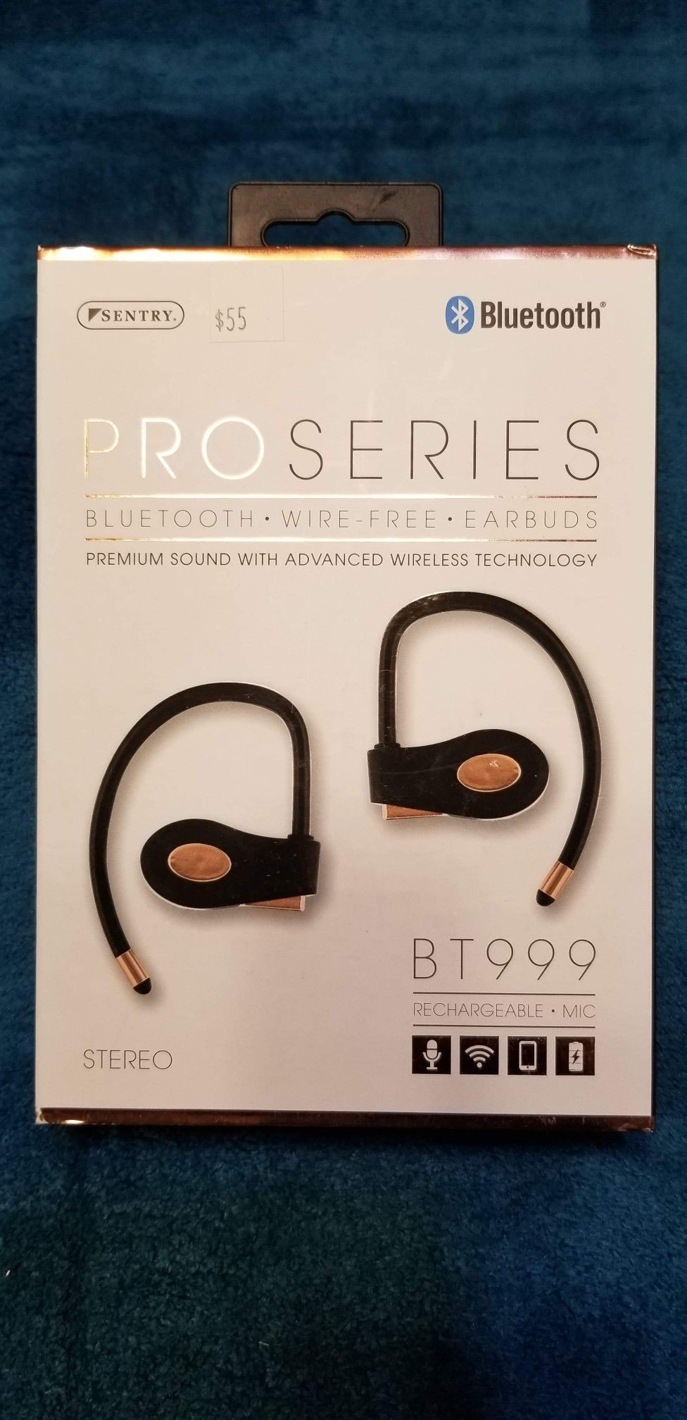 Earpiece Earphones  earbuds headphone Bluetooth wireless  hear music and answer calls use with any phone or Bluetooth device