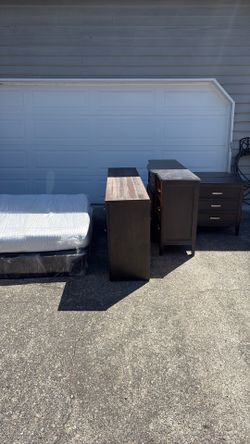 Free Dresser, TV stand, 2 nightstands, full-mattress and box spring