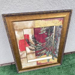 For Sale: Framed Glass Artwork (28x34)