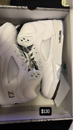 Men’s air Jordan 5 retro OG “white metallic”