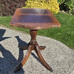 Duncan fife claw foot antique table signed wurlitzer