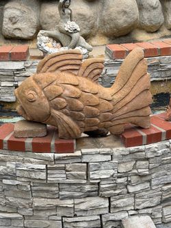Giant fish statue