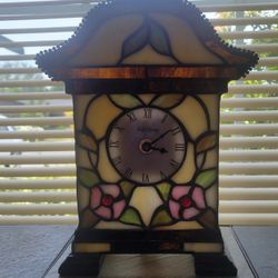 Tiffany Stained Glass Clock