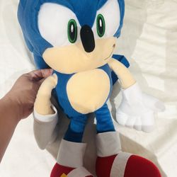 Sonic Hedgehog Plushie Backpack New With Tags