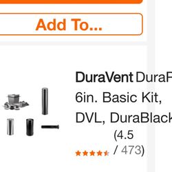 Duravent Double Wall stovepipe Kit