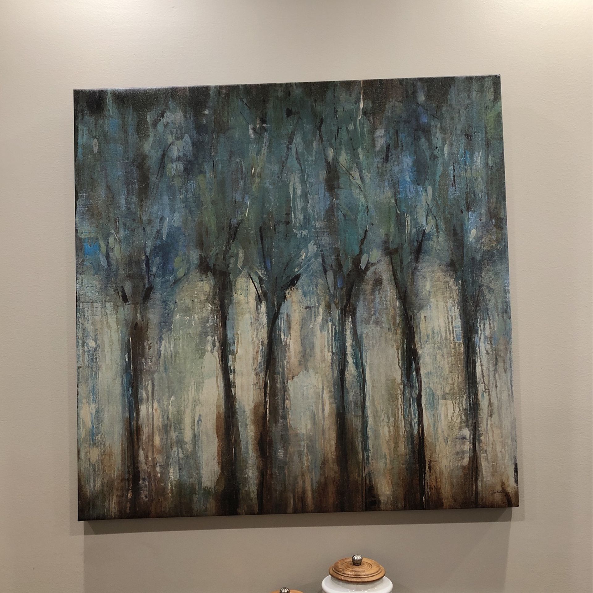 Abstract Trees  In Forest Wall Art 