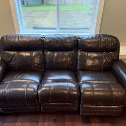Brown Leather Couch