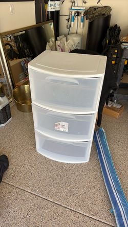 Plastic drawer cart
