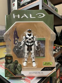 JAZWARES X-BOX HALO INFINITE SERIES 1 SPARTAN MK VII 3.75" FIGURE GAME ADD-ON