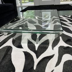 Glass Inverted Table 