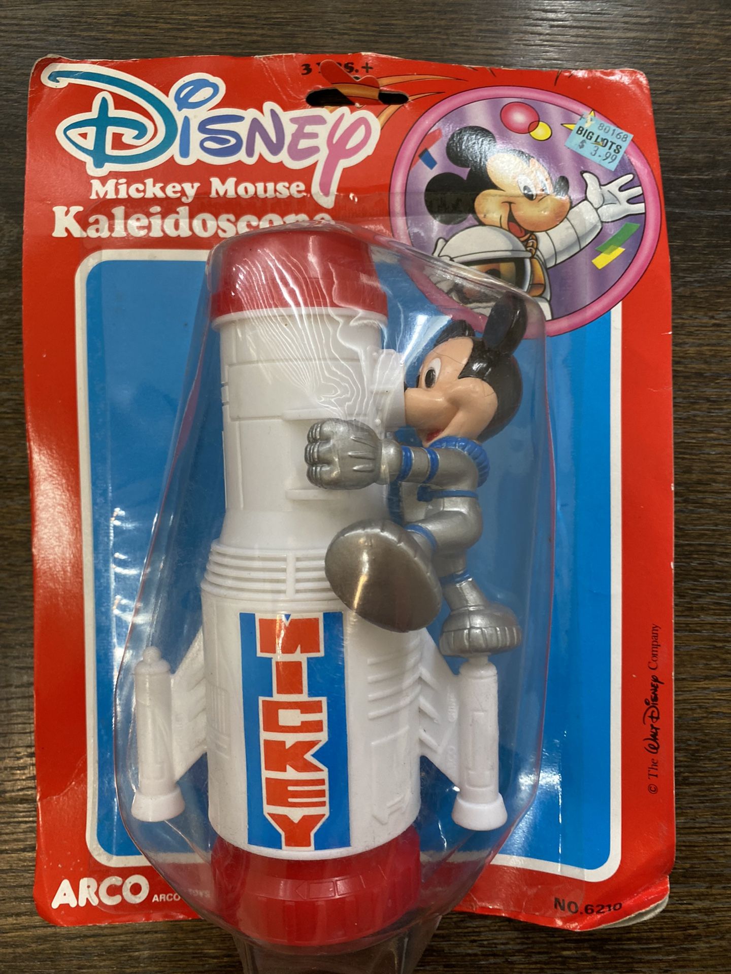 NEW Vintage Disney Mickey Mouse Rocket Ship Kaleidoscope Arco No 6210