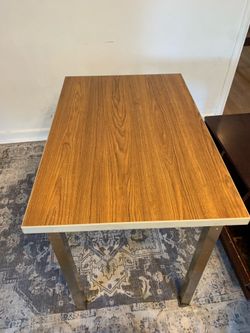 Metal table and stools/work table