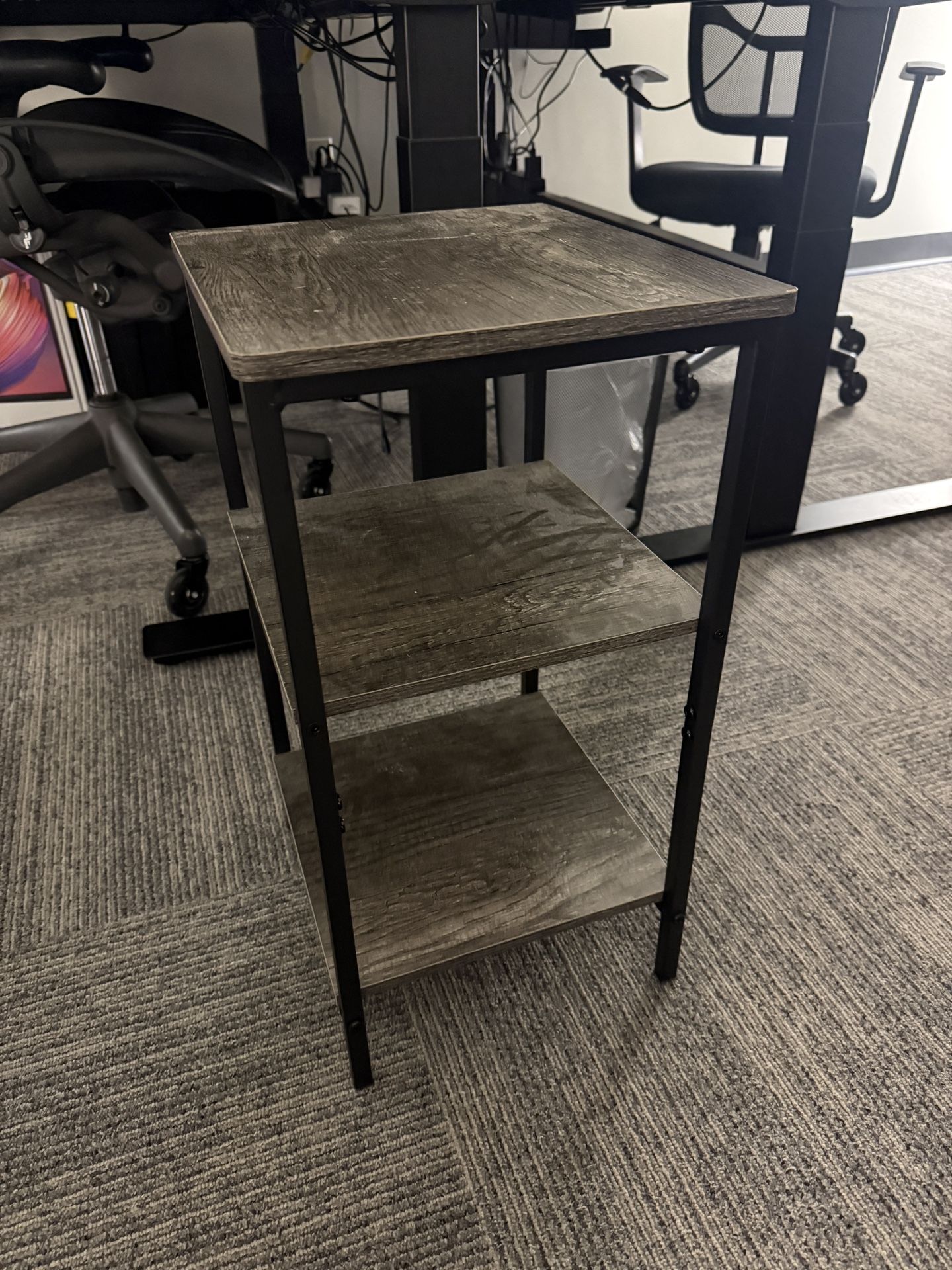 Small grey end table