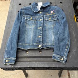Disney Store Princess Jean Denim Jacket Bejeweled 